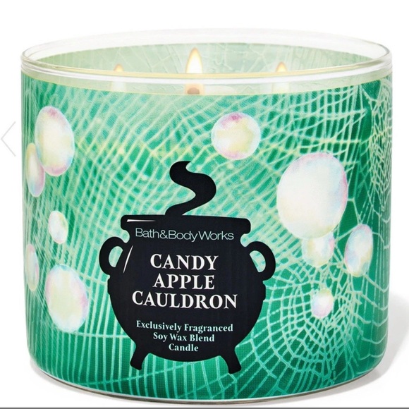 NIB Bath & Body Works “Candy Apple Cauldron” 3-Wick Candle. - Picture 2 of 4
